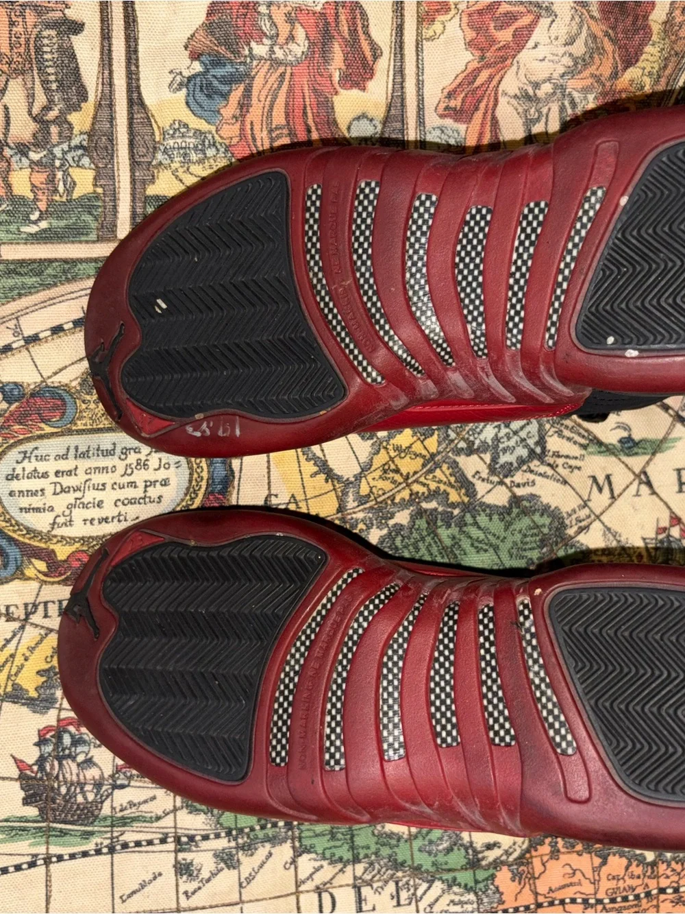 Jordan Black and Red Men's Basketball Boots